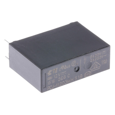 TE Connectivity PCB Mount Power Relay, 12V dc Coil, 3A Switching Current, SPST