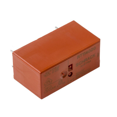 TE Connectivity PCB Mount Power Relay, 20V dc Coil, 12A Switching Current, SPDT