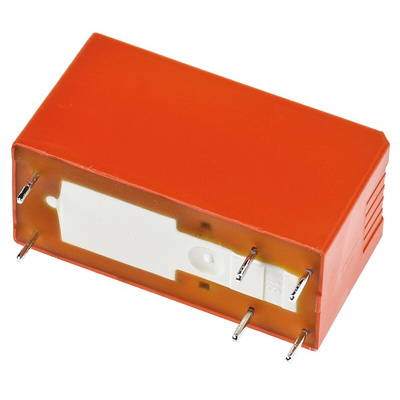 TE Connectivity PCB Mount Power Relay, 24V dc Coil, 16A Switching Current, SPST