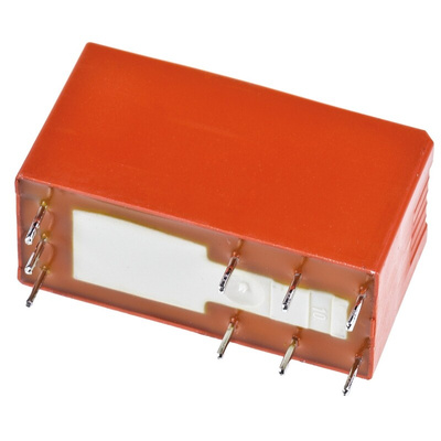 TE Connectivity PCB Mount Latching Power Relay, 5V dc Coil, 8A Switching Current, DPDT