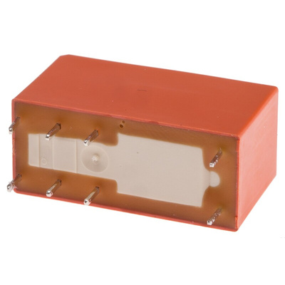 TE Connectivity PCB Mount Power Relay, 5V dc Coil, 8A Switching Current, DPDT