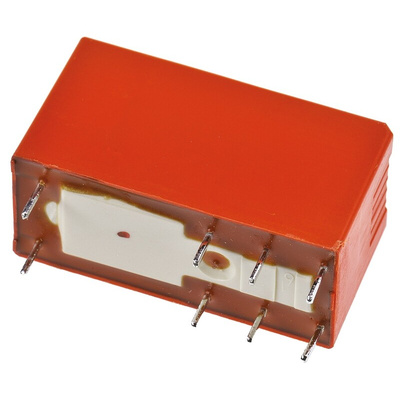 TE Connectivity PCB Mount Power Relay, 24V dc Coil, 8A Switching Current, DPDT