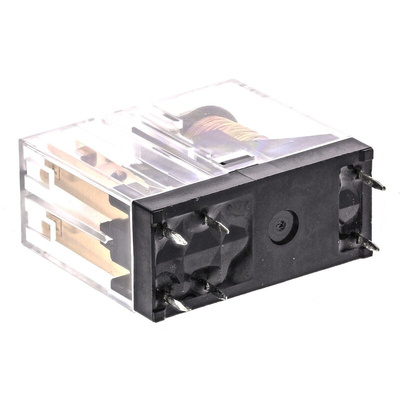 Omron PCB Mount Power Relay, 12V dc Coil, 5A Switching Current, DPST