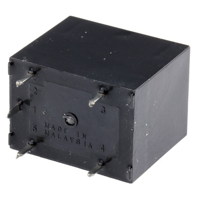 Omron PCB Mount Power Relay, 5V dc Coil, 10A Switching Current, SPST-NO