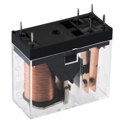 Omron PCB Mount Power Relay, 24V dc Coil, 16A Switching Current, SPST