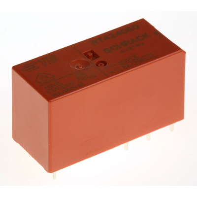 TE Connectivity PCB Mount Power Relay, 60V dc Coil, 8A Switching Current, DPDT