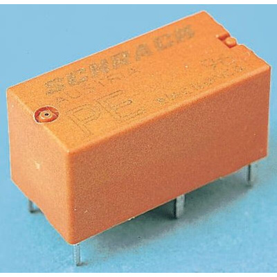 TE Connectivity PCB Mount Power Relay, 12V dc Coil, 5A Switching Current, SPDT