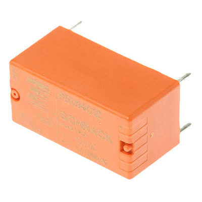 TE Connectivity PCB Mount Latching Power Relay, 12V dc Coil, 5A Switching Current, SPDT