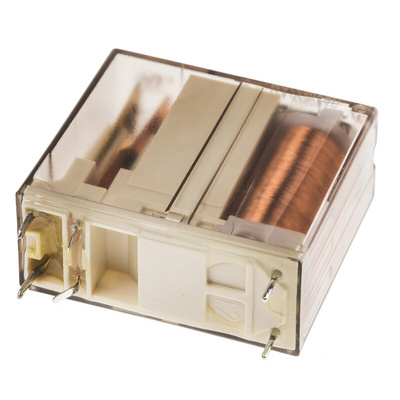 TE Connectivity PCB Mount Power Relay, 24V dc Coil, 12A Switching Current, SPST
