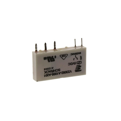 TE Connectivity PCB Mount Power Relay, 5V dc Coil, 6A Switching Current, SPDT