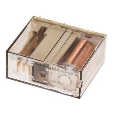 TE Connectivity PCB Mount Power Relay, 48V dc Coil, 16A Switching Current, SPDT