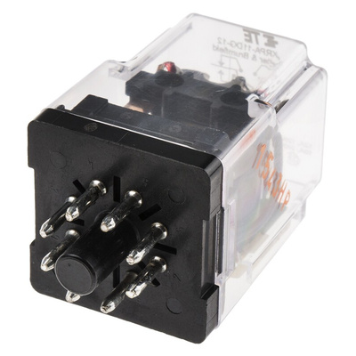 TE Connectivity Plug In Power Relay, 12V dc Coil, 10A Switching Current, DPDT