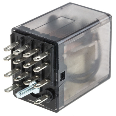 TE Connectivity Plug In Power Relay, 24V dc Coil, 3A Switching Current, 4PDT