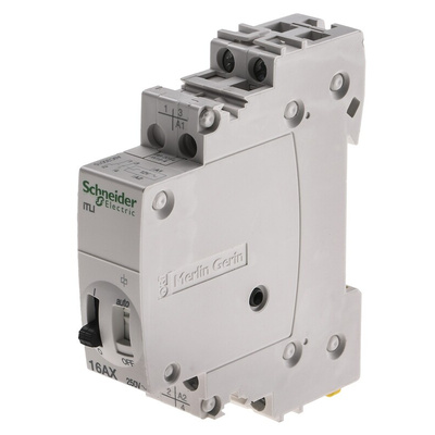Schneider Electric DIN Rail Power Relay, 6 V dc, 12V ac Coil, 16A Switching Current, SPDT