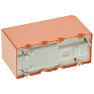TE Connectivity PCB Mount Power Relay, 12V dc Coil, 12A Switching Current, SPST