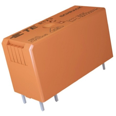 TE Connectivity PCB Mount Latching Power Relay, 24V dc Coil, 16A Switching Current, SPST