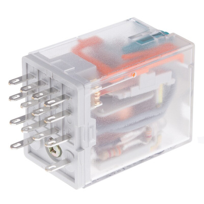 Phoenix Contact PCB Mount Power Relay, 12V dc Coil, 6A Switching Current, 4PDT
