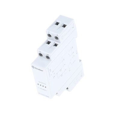 Finder DIN Rail Latching Power Relay, 12V ac/dc Coil, 8A Switching Current, SPDT