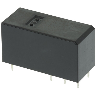 Omron PCB Mount Power Relay, 24V dc Coil, 8A Switching Current, DPDT