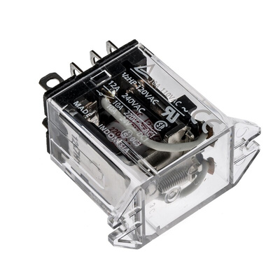 Omron Flange Mount Power Relay, DPDT