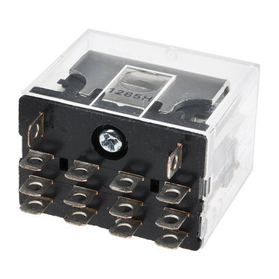 Omron Plug In Non-Latching Relay, 12V dc Coil, 10A Switching Current, 4PDT