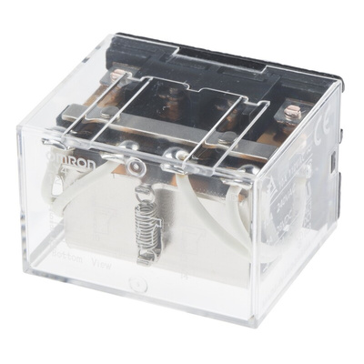 Omron Plug In Non-Latching Relay, 12V dc Coil, 10A Switching Current, 4PDT