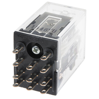 Omron Plug In Power Relay, 24V dc Coil, 5A Switching Current, 3PDT