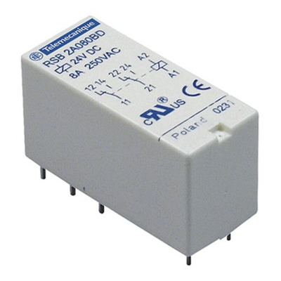 Schneider Electric Plug In Power Relay, 220V ac Coil, 12A Switching Current, SPDT