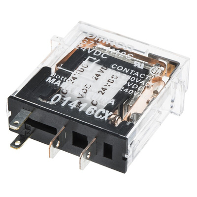 Omron Plug In Power Relay, 24V dc Coil, 5A Switching Current, SPST
