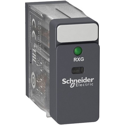 Schneider Electric Plug In Power Relay, 24V ac Coil, 5A Switching Current, DPDT