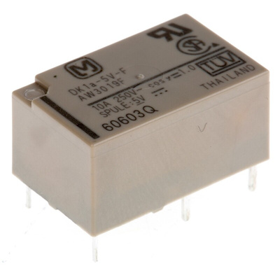 Panasonic Power Relay, 5V dc Coil, 10A Switching Current