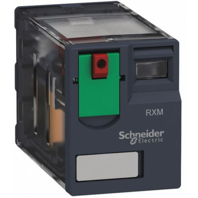 Schneider Electric Plug In Power Relay, 110V dc Coil, 12A Switching Current, DPDT