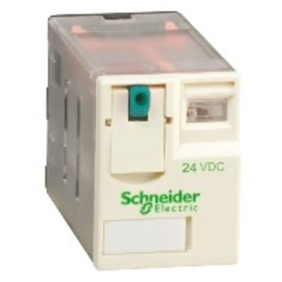 Schneider Electric Plug In Power Relay, 24V dc Coil, 3A Switching Current, 4PDT