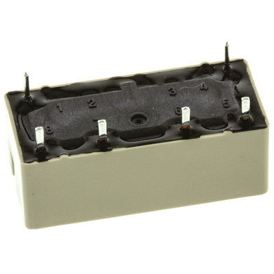 Panasonic DPST Non-Latching Relay PCB Mount, 12V dc Coil, 8 A