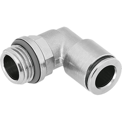 Festo Threaded-to-Tube Elbow Connector G 1/2 to Push In 10 mm, NPQH Series, 20 bar