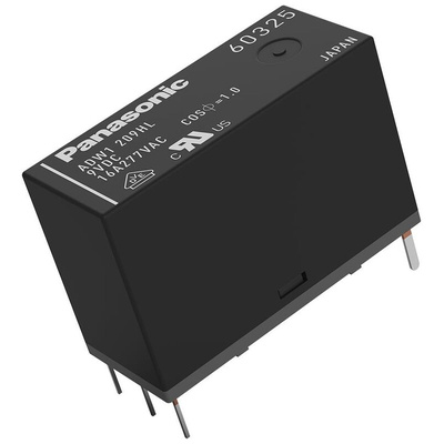 Panasonic PCB Mount Latching Power Relay, 3V dc Coil, 16A Switching Current, SPST