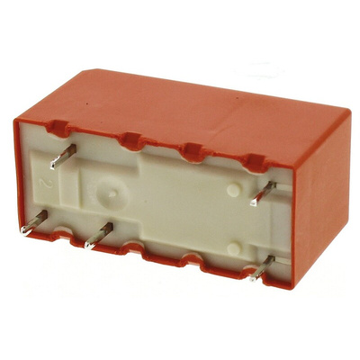 TE Connectivity PCB Mount Power Relay, 5V dc Coil, 12A Switching Current, SPDT