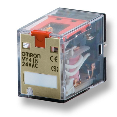Omron Plug In Non-Latching Relay, 220V ac Coil, 5A Switching Current, 4PDT