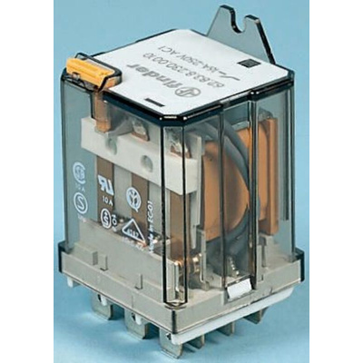 Finder Flange Mount Power Relay, 24V ac Coil, 16A Switching Current, 3P-NO