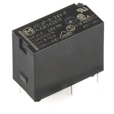 Panasonic PCB Mount Power Relay, 24V dc Coil, 10A Switching Current, SPST
