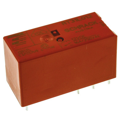 TE Connectivity PCB Mount Power Relay, 12V dc Coil, 16A Switching Current, SPDT