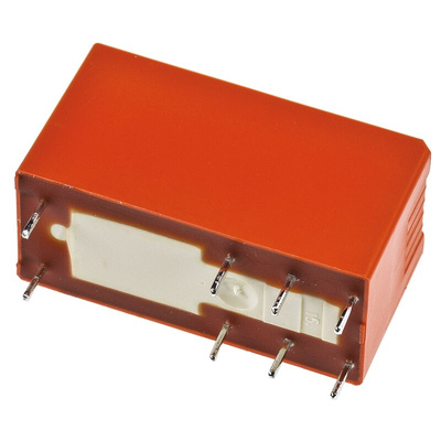 TE Connectivity PCB Mount Power Relay, 110V dc Coil, 8A Switching Current, DPDT