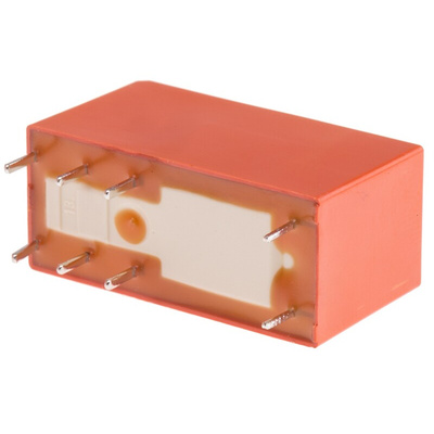TE Connectivity PCB Mount Power Relay, 6V dc Coil, 8A Switching Current, DPDT