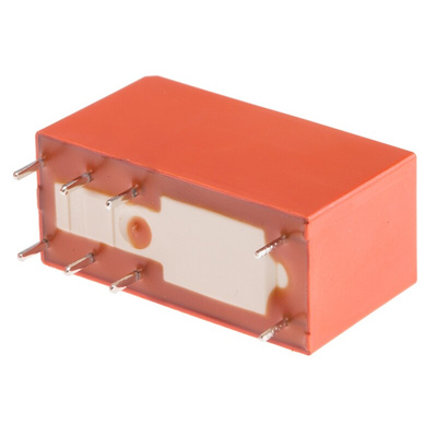 TE Connectivity PCB Mount Power Relay, 48V dc Coil, 8A Switching Current, DPDT