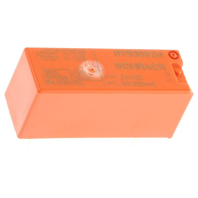 TE Connectivity PCB Mount Non-Latching Relay, 24V dc Coil, 8A Switching Current, SPST