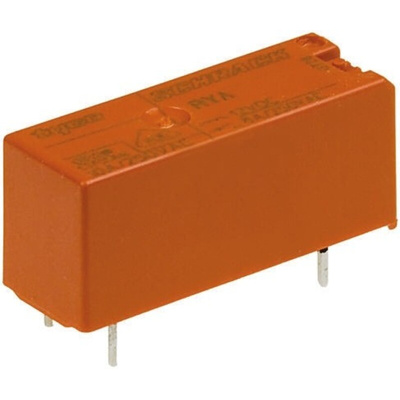 TE Connectivity PCB Mount Power Relay, 24V dc Coil, 8A Switching Current, SPST