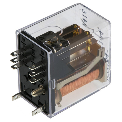 TE Connectivity PCB Mount Power Relay, 24V dc Coil, 5A Switching Current, DPDT