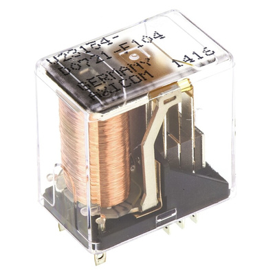TE Connectivity PCB Mount Power Relay, 24V dc Coil, 5A Switching Current, DPDT