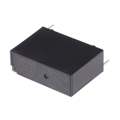 Omron PCB Mount Power Relay, 12V dc Coil, 3A Switching Current, SPST
