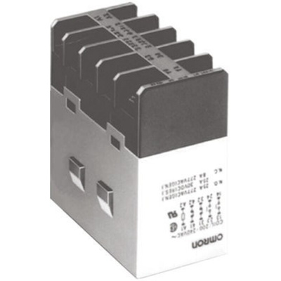 Omron Panel Mount Power Relay, 240V ac Coil, 25A Switching Current, 4PST-NO